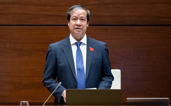 Bộ trưởng Bộ Giáo dục và Đào tạo Nguyễn Kim Sơn.