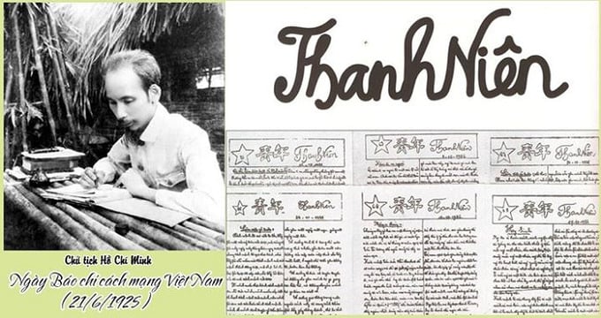 Ngày 21/6/1925, Báo Thanh Niên do lãnh tụ Nguyễn Ái Quốc sáng lập ra số đầu tiên.