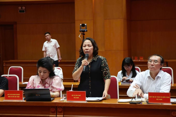 Bà Lê Thị Duyên Hải, Phó tổng Thư ký Hội Tư vấn Thuế Việt Nam.