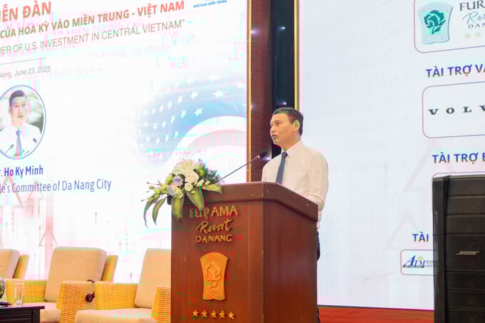 Ông Hồ Kỳ Minh - Phó Chủ tịch UBND Tp. Đà Nẵng phát biểu tại Diễn đàn