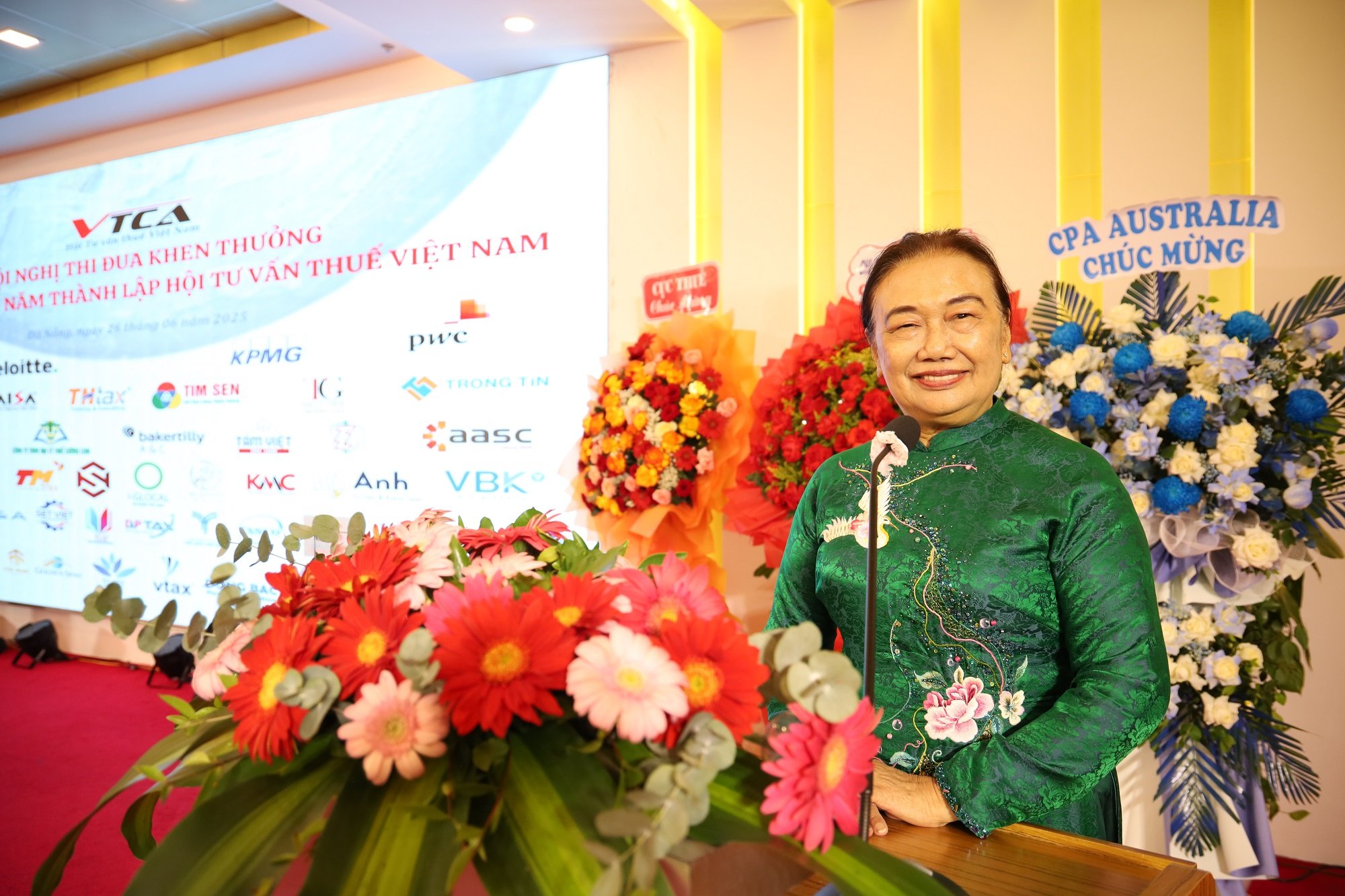 Chủ tịch VTCA Nguyễn Thị Cúc phát biểu tại Hôi nghị.