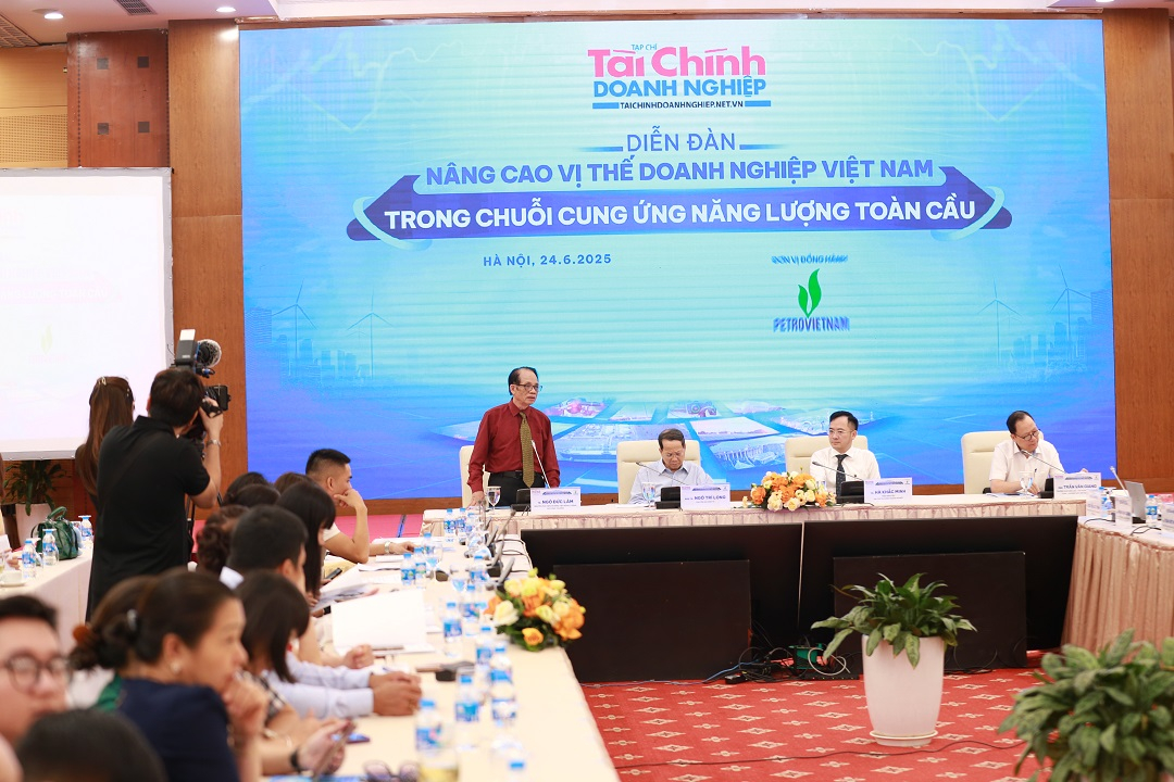 TS. Ngô Đức Lâm - nguyên Phó Viện trưởng Viện Năng lượng, Bộ Công Thương trình bày tham luận.