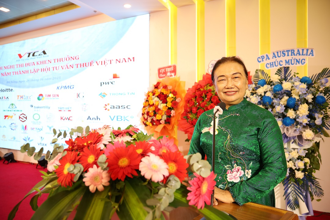 Chủ tịch VTCA Nguyễn Thị Cúc phát biểu tại Hôi nghị.