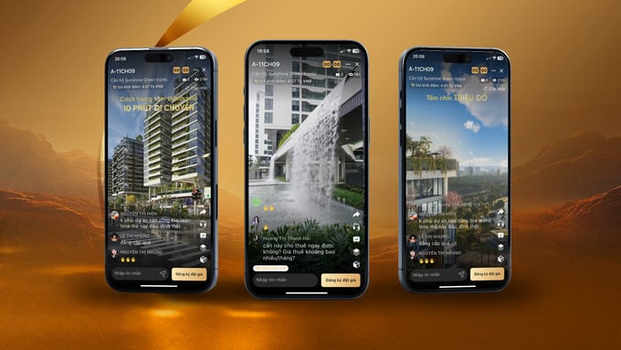 Bên cạnh sự hấp dẫn của phiên livestream được hỗ trợ bằng nền tảng công nghệ AI tiên phong, thì chính các giá trị thực cho người dùng thực của sản phẩm bất động sản Sunshine đã mang lại sức hút tự thân đối với khách hàng tham gia đặt giá.