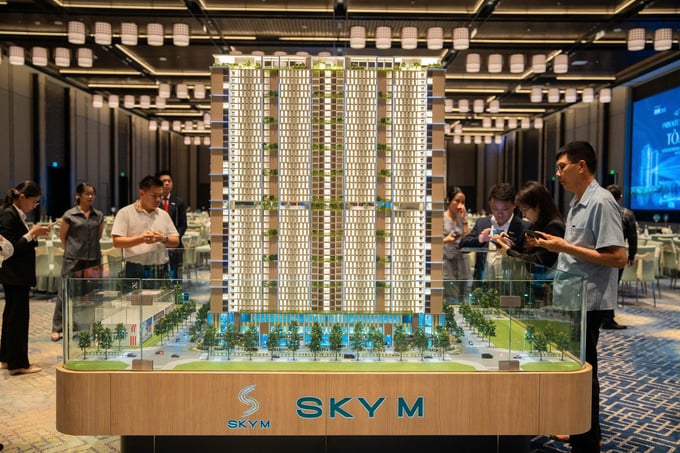 Khách hàng có cơ hội tham quan và tìm hiểu sâu thêm về dự án SkyM tại sự kiện