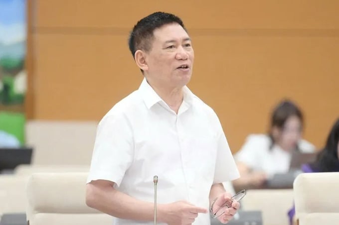 Phó Thủ tướng Hồ Đức Phớc phát biểu tại phiên họp. Ảnh: Báo Pháp luật Tp.HCM