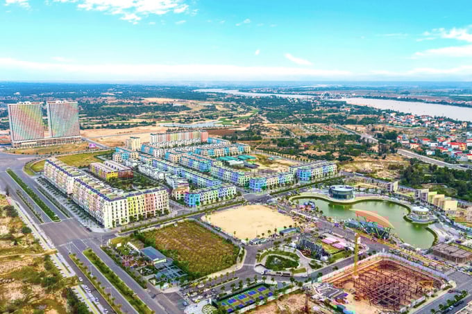 Thị trường bất động sản Đồng Hới trở nên sôi động sau khi sáp nhập. Ảnh: Regal Group