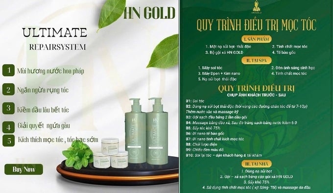 Các quảng cáo nổ công dụng về sản phẩm của HNgold xuất hiện nhan nhản.