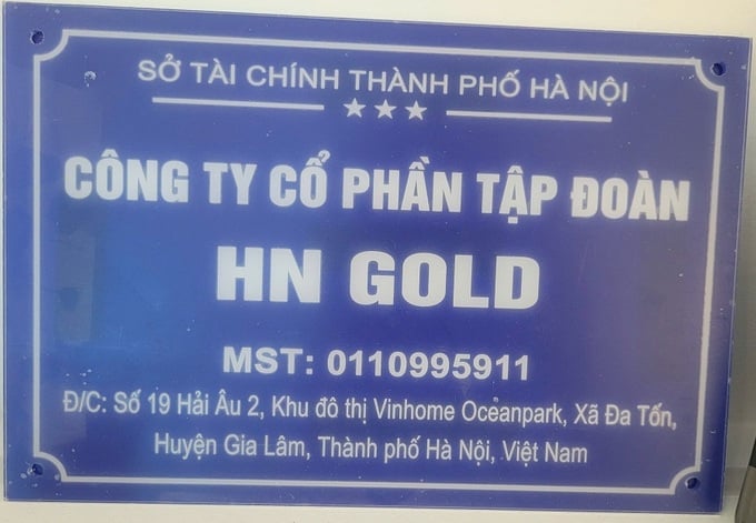 Ngoài địa chỉ theo MST, Công ty Cổ phần HN Gold còn hoạt động tại địa chỉ tầng 7 số 107 Đại La - Hai Bà Trưng, Hà Nội.