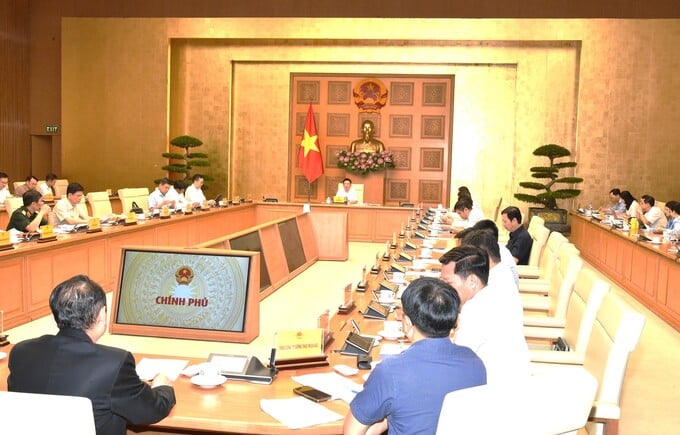 Phó thủ tướng Chính phủ Hồ Đức Phớc chủ trì cuộc họp.