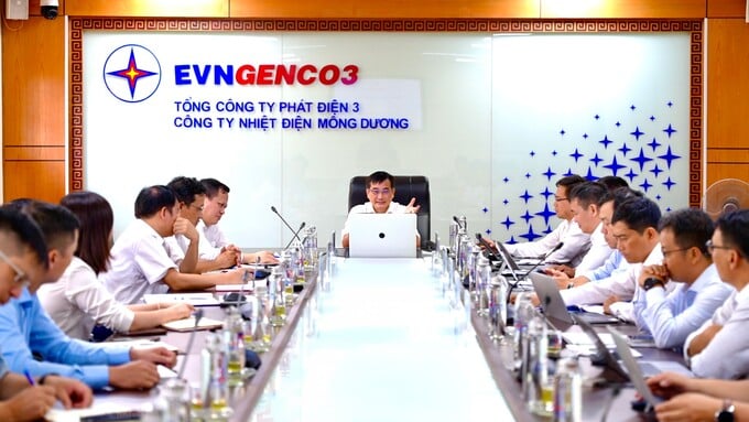 Lãnh đạo Tổng Công ty và các Ban làm việc tại Công ty Nhiệt điện Mông Dương