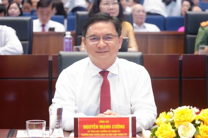 Tân Phó chủ tịch UBND Tp.HCM Nguyễn Mạnh Cường. Ảnh: Hữu Hạnh