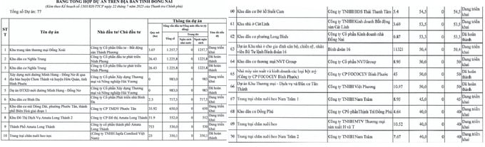 Thanh tra Chính phủ vừa công bố kế hoạch thanh tra chuyên đề đối với gần 900 dự án trên cả nước, trong đó tỉnh Đồng Nai có 85 dự án nằm trong diện thanh tra. Đáng chú ý, cơ quan này sẽ trực tiếp thanh tra 8 dự án lớn tại địa phương.
