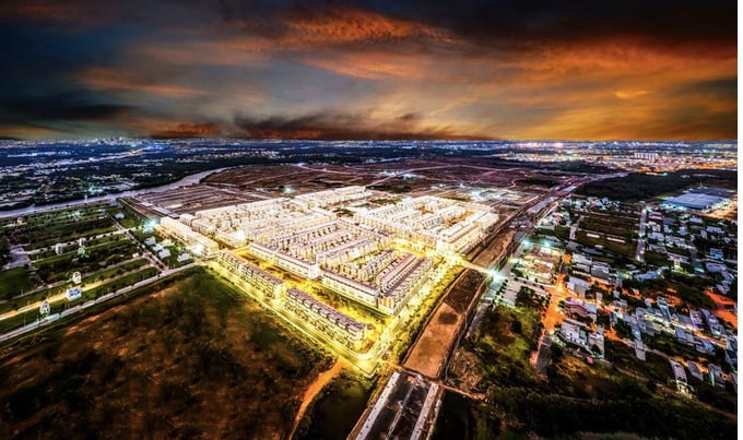 Vẻ đẹp lung linh của T&T City Millennia nhìn từ trên cao.