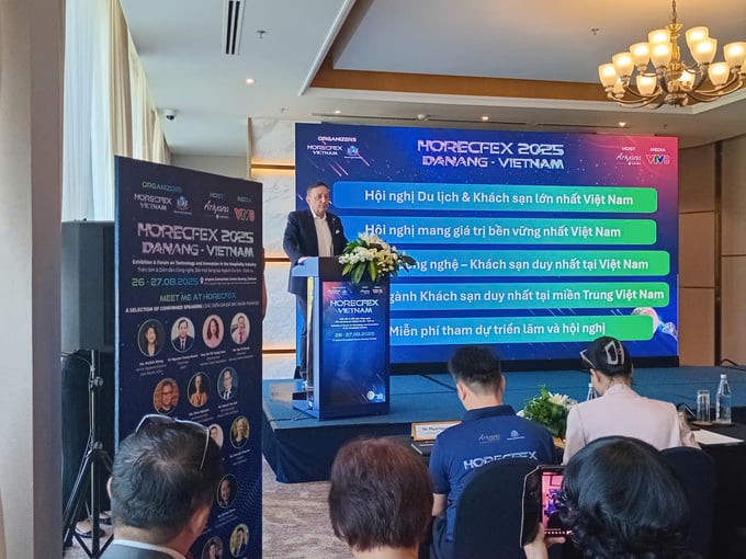 Ông Andre Pierre, Giám đốc điều hành HorecFex Việt Nam chia sẻ việc ứng dụng công nghệ trong ngành HORECA