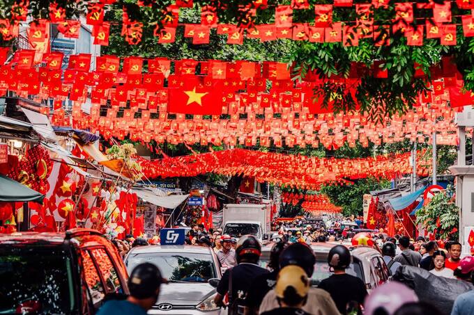 Tăng cường công tác bảo đảm an ninh, trật tự dịp Lễ Quốc khánh 2/9. (Ảnh: Sơn Đặng).