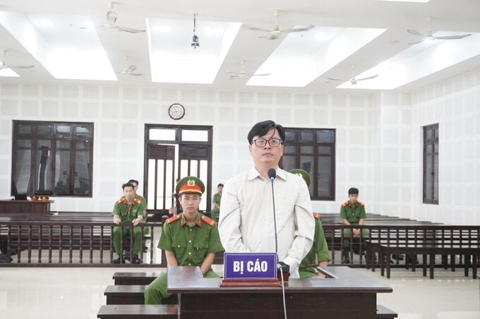 Bị cáo Lê Văn Thành tại toà.