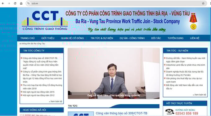Công ty Công trình giao thông Bà Rịa – Vũng Tàu bị xử phạt vì không công bố báo cáo tài chính.