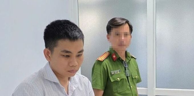 Đối tượng Quang khi bị bắt.