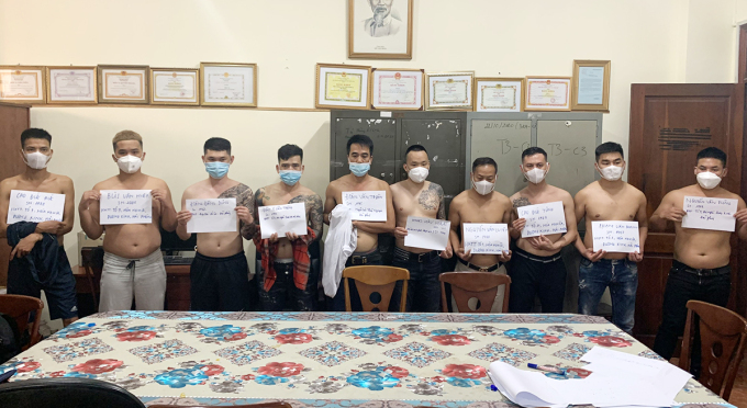 Những đàn em của Đào XuânThắng bị bắt tại TP Hồ Chí Minh. Ảnh: Nhật Vy