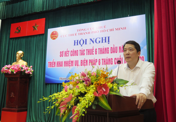 Ông Cao Anh Tuấn - Tổng cục trưởng Tổng cục Thuế phát biểu chỉ đạo tại Hội nghị.