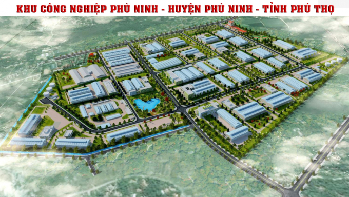 Phối cảnh khu công nghiệp Phù Ninh (Phú Thọ).