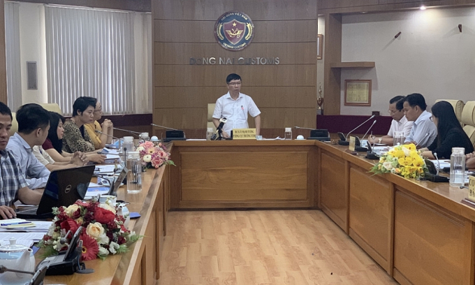 Phó Tổng cục trưởng Lưu Mạnh Tưởng phát biểu tại buổi đối thoại và đi đến kết luận.