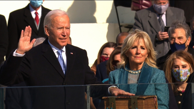 Ông Joe Biden tuyên thệ nhậm chức Tổng thống Mỹ.