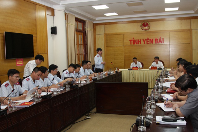 Thanh tra Chính phủ công bố quyết định thanh tra tại trụ sở UBND tỉnh Yên Bái (Ảnh: TTCP)