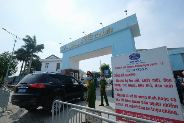 Bệnh viện K Tân Triều bị phong tỏa do phát hiện 10 ca dương tính với COVID-19