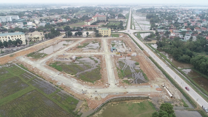 Toàn cảnh dự án Khu nhà ở cho người thu nhập thấp và cán bộ công nhân viên tại xã Hưng Lộc, TP Vinh