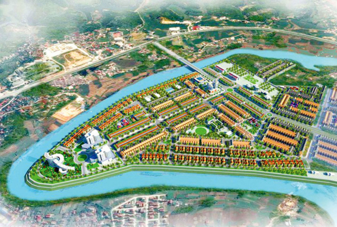 Phối cảnh dự án Khu ở mới sinh thái sông Kỳ Cùng, xã Mai Pha, TP. Lạng Sơn.