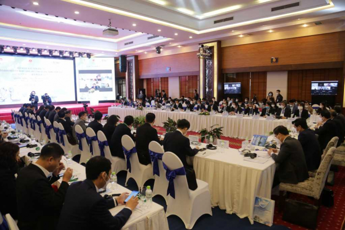 Quảng cảnh Hội nghị Xúc tiến đầu tư các doanh nghiệp Nhật Bản vào tỉnh Quảng Ninh năm 2021 với chủ đề “Quảng Ninh - Hội tụ và lan tỏa”.