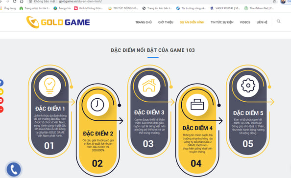 Chưa được cấp phép nhưng Cty gold game Việt Nam đã quảng cáo rầm rộ game dự đoán bóng đá có thưởng