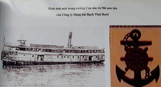 Một trong những con tàu của doanh nhân Bạch Thái Bưởi