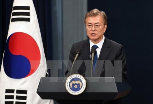 Tổng thống Hàn Quốc Moon Jae-in. Ảnh: AFP/TTXVN