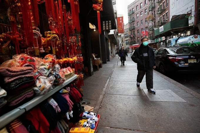 Những con phố vắng trong khu người Hoa ở Manhattan. (Ảnh:NYT)