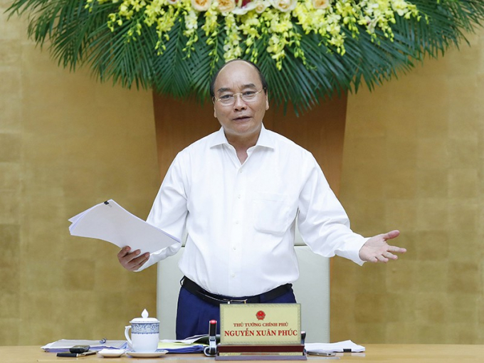 Thủ tướng Nguyễn Xuân Phúc chỉ đạo tại cuộc họp trực tuyến với TP.HCM