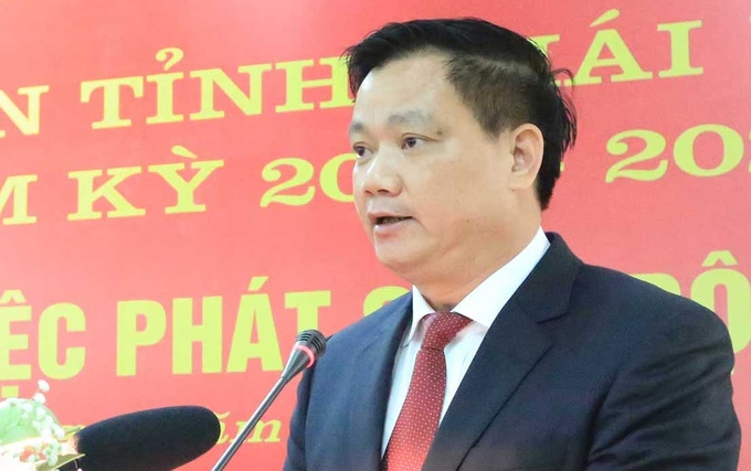 Ông Nguyễn Khắc Thận phát biểu tại kỳ họp HĐND tỉnh sáng 10/11. Ảnh: Báo Thái Bình
