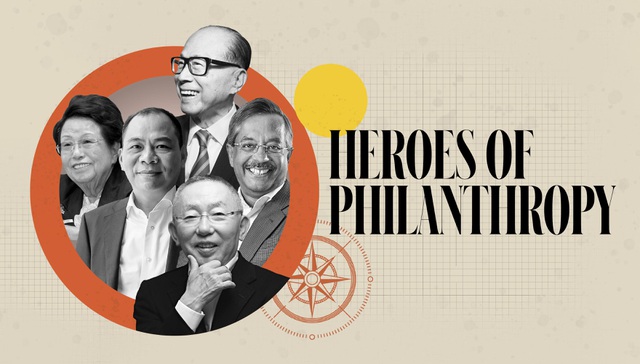 5 trong số những nhà từ thiện hào phóng nhất theo công bố của Forbes năm 2020. Ảnh: Forbes.