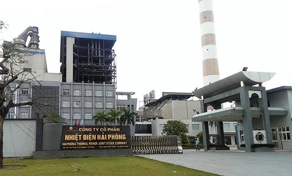 Vị trí công ty cổ phần Nhiệt điện Hải Phòng quan trắc khí thải chưa đúng theo quy định