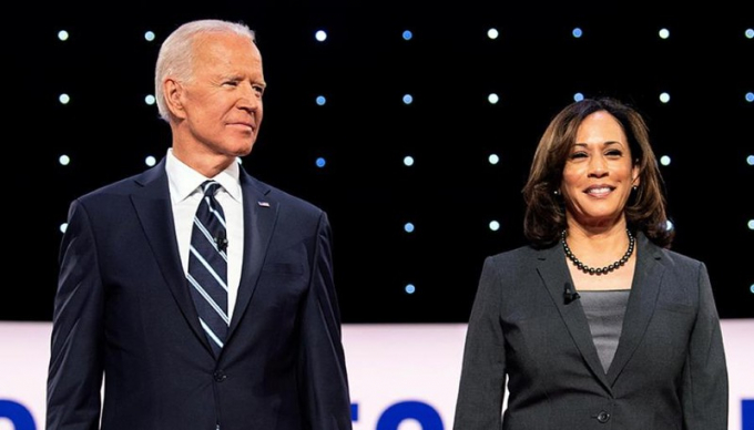 Tổng thống đắc cử Mỹ Joe Biden và Phó tổng thống đắc cử Kamala Harris.