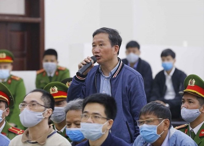 Bị cáo Trịnh Xuân Thanh trong phần khai báo lý lich