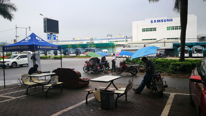 Cơ sở sản xuất của Samsung ở vùng ngoại ô thủ đô New Delhi, Ấn Độ