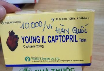 Đình chỉ lưu hành, thu hồi toàn quốc thuốc Young II Captopril Tablet