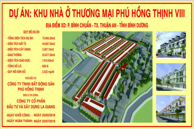 Một trong 17 dự án của nữ đại gia Phạm Thị Hường bán cho khách hàng.