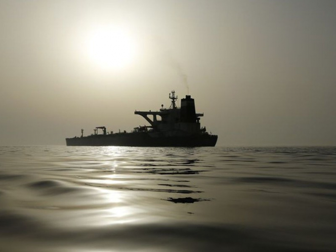 Tàu chở dầu Adrian Darya 1 của Iran. Ảnh: Bloomberg