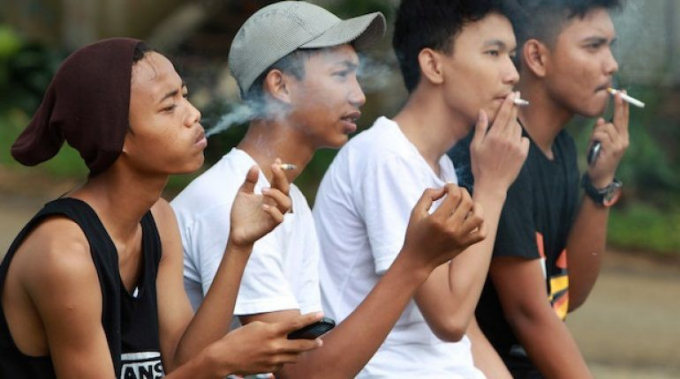 Số lượng thanh thiếu niên Indonesia hút thuốc lá ngày một tăng. Nguồn: kamsiah.