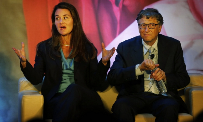 Melinda và Bill Gates tại một sự kiện ở New Delhi, Ấn Độ. (Nguồn: The Guardian)
