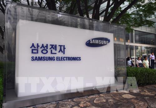 Logo của Hãng Samsung Electronics trên một tòa nhà ở Seoul, Hàn Quốc. Ảnh: AFP/TTXVN